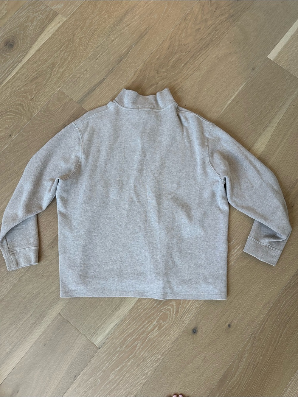 Men’s Cream Polo Ralph Lauren Pullover Quarter Zip Jacket Size XL Preppy Golf - Picture 5 of 5